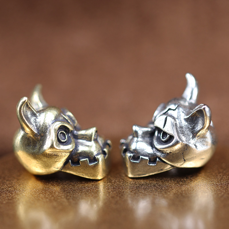 Bulldog Head Brass Knife Bead  - Edc Carry Kit recension och pris